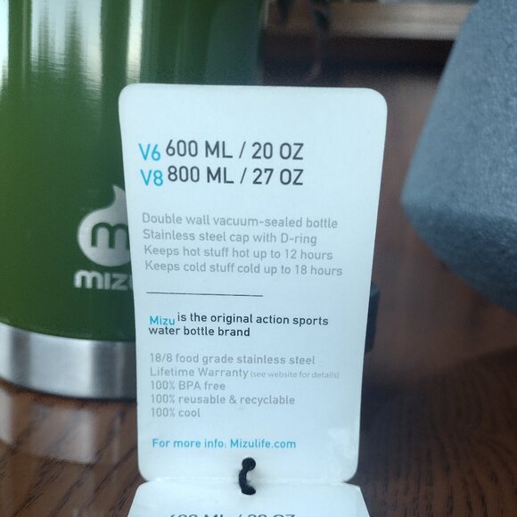 MIZU 27 OZ Stainless Steel Vacuum Insulated Bottle NWT - Picture 10 of 12